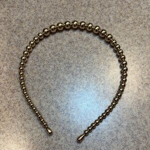 J. Crew Gold Beaded Hairband headband